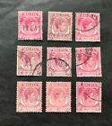 British Singapore 1948-1950 - 9 used stamps - Michel No. 9
