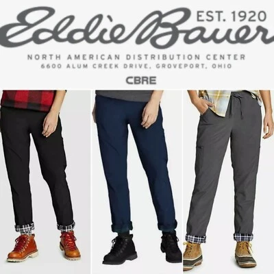 NEW***Eddie Bauer Womens Polar Lined Fleece Pull On Pants, Warm Soft Stretch - Image 1 of 4