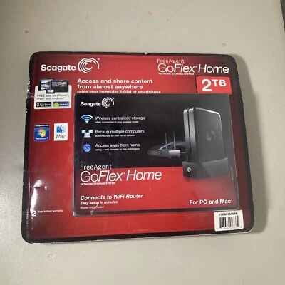 Seagate FreeAgent GoFlex Home 2TB External External Hard Drive Sealed New - Image 1 of 2