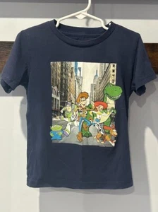 Toy Story Graphic Print T-shirt Blue Disney Pixar Boy Toddler pull over Sz 4T - Picture 1 of 5