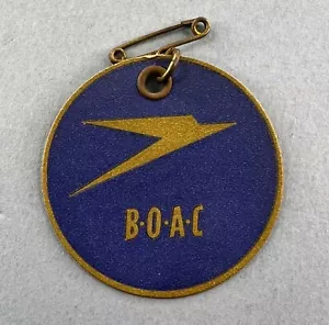 BOAC VINTAGE AIRLINE BAG TAG LUGGAGE BAGGAGE LABEL - Picture 1 of 2