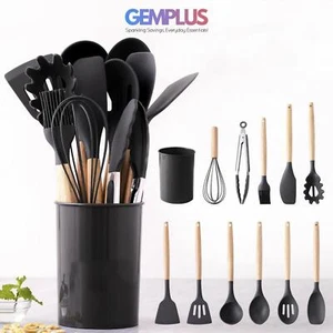 GEM+ | Premium 12-teiliges Koch- & Backutensilien-Set Silikon Antihaft BPA-FREI - Bild 1 von 10