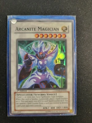 Yu-Gi-Oh! Arcanite Magician - LP - Super Rare / SR - Crimson Crisis - Image 1 of 3