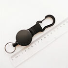 Anti-theft Metal Easy-to-pull Buckle Rope Elastic Keychain Retractable Key Ring
