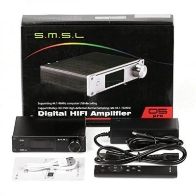 SMSL Q5 PRO Pure Digital Power Amplifier HiFi Audio USB Confirmed Operation F/S - Image 1 of 4