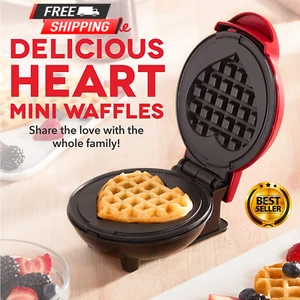 Elektrische Wafer Liebe belgische Waffel Sandwichdose Antihaftmaschine - Bild 1 von 7