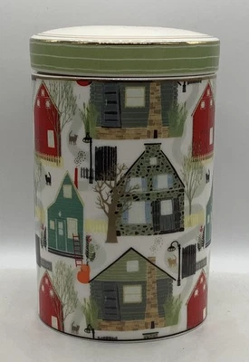Tarro sello bote casas otoño cerámica fina Grace Foto 1 de 4