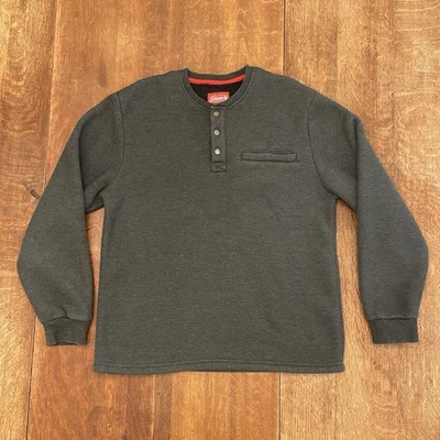 Pullover Coleman Para Hombres Talla L Verde Waffle 1/4 Forrado a Presión Informal Exterior Resistente  Foto 1 de 4
