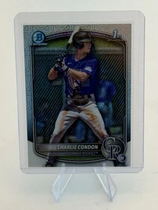 2025 Bowman Chrome Charlie Condon 1st Prospect Mega Box Mojo DC BCP-75 - Picture 1 of 2