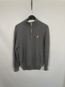 DIESEL 1/4 ZIP Jumper - Size XL - Grey - Great Condition - Mens - Picture 1 of 3