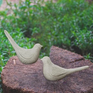 2x Resin Figurines Garden Sculptures Indoor Decor Statues for Farmhouse - Picture 1 of 6