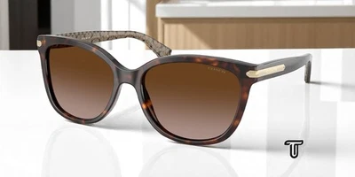 Gafas de sol para mujer COACH HC8132 529113 Dk Tort Miitary marrón oscuro degradado 57 mm Foto 1 de 4