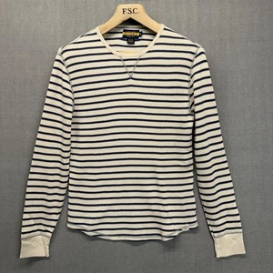 Ralph Lauren Rugby weiß blau gestreift Thermo Shirt Größe M - Bild 1 von 7