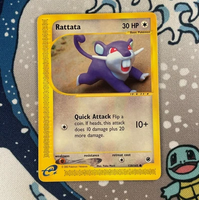 Rattata 128/165 Non Holo Common Expedition Base Set Pokemon Card 2002 LP - Image 1 of 3