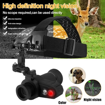 7X Digital Night Vision Monocular Cross Cursor 850nm Infrared Scope Head-Mounted - Image 1 of 4