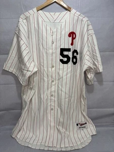 Vintage Philadelphia Phillies Jersey White Pinstripes Majestic Men’s 56 SAMPLE - Picture 1 of 14