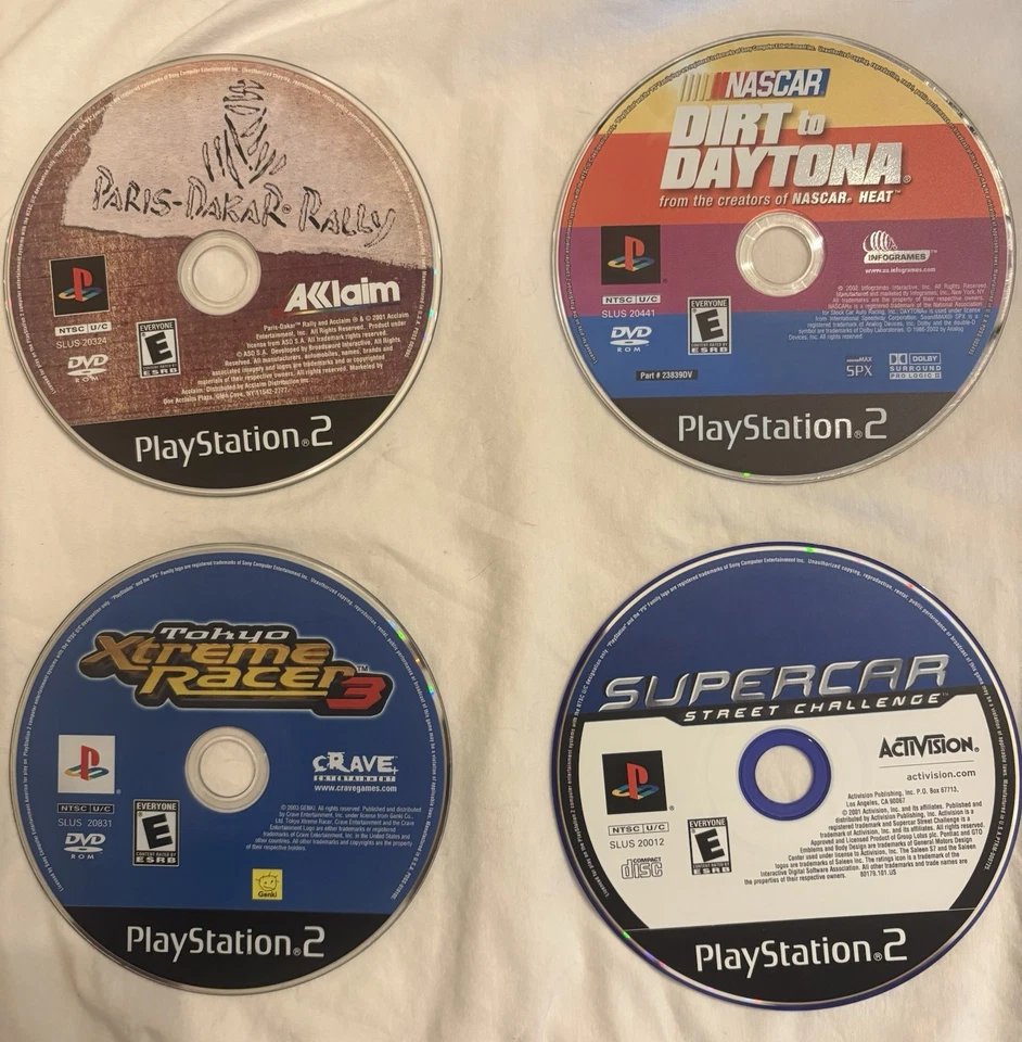 Ps2 Racing Games (Paris-Dakar, Daytona, Xtreme Racer, Supercar) - Image 1 of 1