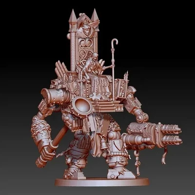 Maxi Yagami - Shrine Trench Anchorite Mech Priest + Upgrades - Grimdark Pilgrims - Image 1 of 4