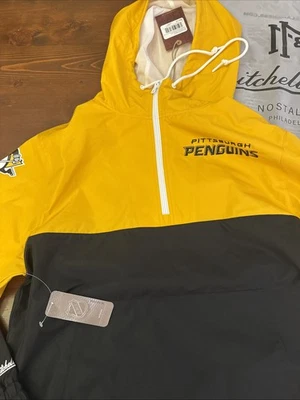 Chaqueta cortavientos Pittsburgh Penguins NHL talla pequeña - Mitchell & Ness nueva Foto 1 de 4