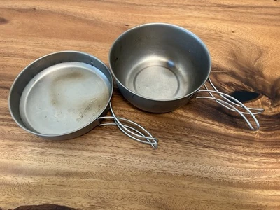 Snow Peak Titanium Cookset Camping Cookware MADE IN JAPAN - Image 1 of 4