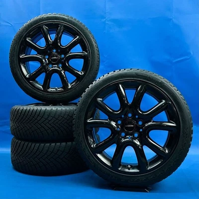 17 Zoll MINI F55 F56 F57 Winterräder JCW Race Spoke 498 6855110 Schwarz - Bild 1 von 4