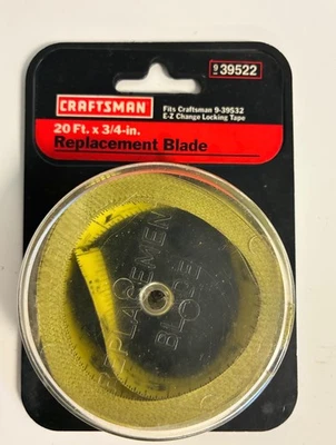 Sears Craftsman Replacement Tape Measure Blade 1 in x 20 ft. # 39522 NOS - Image 1 of 4
