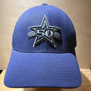 Reebok Dallas Cowboys Herren 50th Anniversary Cap Navy Blau & Grau S/M NFL - Bild 1 von 8