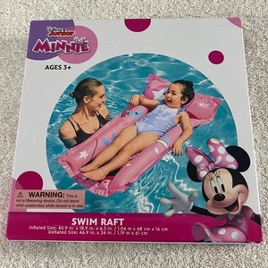 Disney Junior Minnie Mouse Swim Raft Float 99lbs Capacity for Ages 3+ - Picture 1 of 2