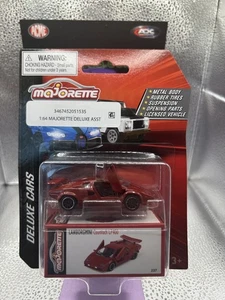 Majorette Deluxe Cars Lamborghini Countach LP400 Die-Cast 1/64 Red Diecast - Picture 1 of 1