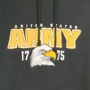 Sudadera con capucha Champions para hombre Eagle Army manga larga negra sólida talla L - Imagen 1 de 6