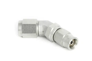 M10x1,0 PTFE Fitting Dash 03 45° Edelstahl - AN3 JIC3 - Bild 1 von 7