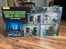 NECA TMNT Ninja Turtles 1990 Movie SDCC 2018 Street Scene Diorama New Sealed