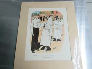 H Charles McBarron Matted Sealed US NAVY 1917-1918 Uniform Print - Picture 1 of 3