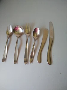 Replacement Lauffer Stainless Flatware Design One (1) 2721 C Hugo Pott 6 Piece - Picture 1 of 12