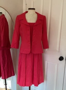 Talbots Linen Blend Dress And Jacket Set Sz 10 Pre Owned Linen And Silk - Picture 1 of 11