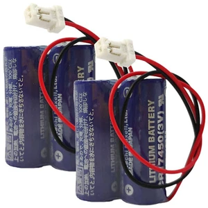 2 Pack 2CR17450 CR17450-2WK27 3V 2600mAh PLC Industrial Control Battery New US - Picture 1 of 7