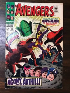 THE AVENGERS #46 MARVEL COMICS SILBERALTER 1967 - STAN LEE - Bild 1 von 2
