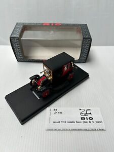 RIO 35 Renault AG Rouge 1910 1/43 Ancienne Voiture Miniature Collection