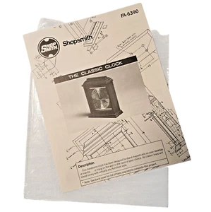 Shopsmith Pläne & Muster Holzbearbeitung die klassische Uhr 1990 voll FA-6390 - Bild 1 von 6