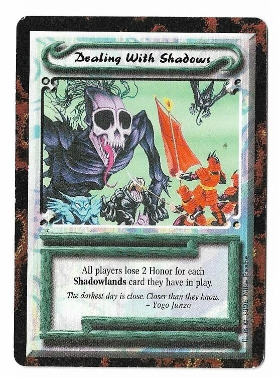 L5R: *DEALING WITH SHADOWS* Forbidden Knowledge - Legend of the Five Rings CCG - Image 1 of 1