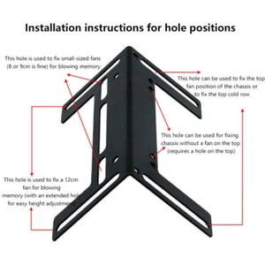 Universal Desktop Computer Cooling Expanding Holder Gaming PC Overclocking R _xa - Photo 1/14