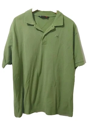 Robe Di Kappa Aarau Polo Shirt Mens XL Short Sleeve Cotton Green Pullover Collar - Image 1 of 4