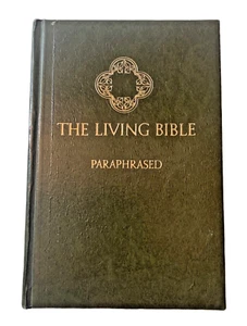 THE LIVING BIBLE Paraphrased Tyndale 1974 46th Print USA - Picture 1 of 4