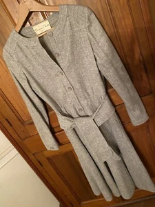 VINTAGE OSCAR DE LA RENTA WOOL DRESS - Picture 1 of 9