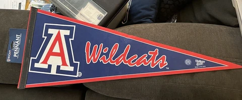 WinCraft NCAA Arizona Wildcats Football BasketBall Team Felt Pennant, 12" x 30 Cover