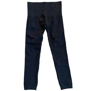 Spanx Look at me Now Seamless Leggings 1X Plus Size Black Ankle Length High Rise - Picture 1 of 6