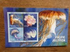 TUVULA 2017 PACIFIC JELLYFISH 4 STAMP MINI SHEET MINT STAMPS