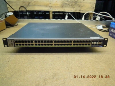 GSM7252PS Netgear ProSafe 48-PortGigabit PoE L2 Managed Stackable Switch # S222 - Image 1 of 4