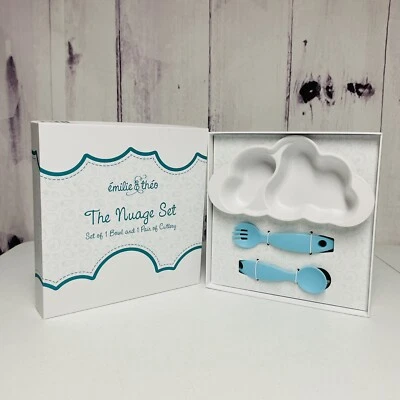 Juego Baby Bowl & Cutlery Emilie & Theo The Nuage Foto 1 de 4
