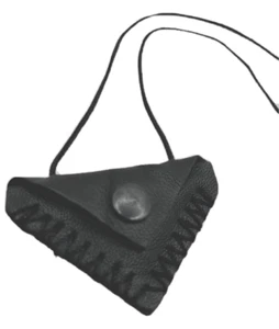 Cevsen Halskette Muska Kette Kalbs Leder Dreieck Halsband Kuran Dua Allah Islam - Bild 1 von 6